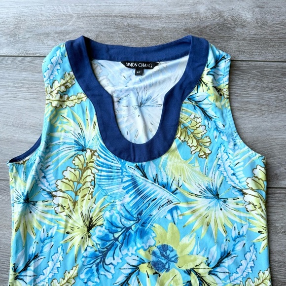 Simon Chang Sleeveless Tunic Jersey Dress - Picture 8 of 14